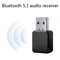 KN318 USB Wireless Bluetooth Receiver 5.1 Audio Receiver Adapter Music Speakers Hands-free Calling 3.5mm Car Accessories Stereo