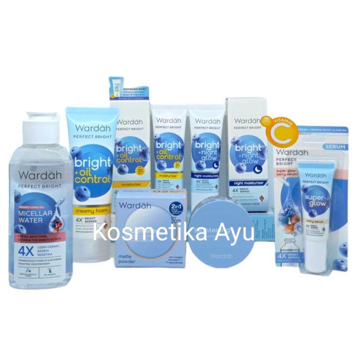 Paket Wardah Perfect Bright Oil Control Lengkap/Skincare Kulit Kusam