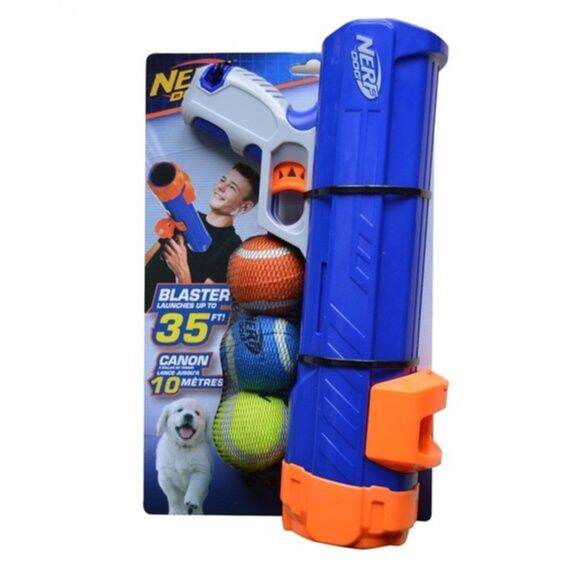 nerf-dog-เนิร์ฟด็อก-tennis-ball-blaster-ปืนยิงลูกเทนนิส-ของเล่นสุนัข-มีขนาด-small-และ-medium