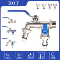 Cold proof Lever Tap Faucets 1/2 39; 39; 3/4 quot; Garden Hose Connector Water Valve with Double/One Outlet for IBC Tank 1000L Accessories