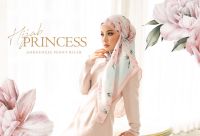 Peony Hijab ฮิญาบลายเพนท์สีน้ำสามเหลี่ยม