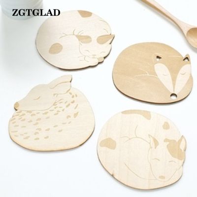 【CW】 1pcs Dog Cup Coaster Insulated Placemat Tablemat Table