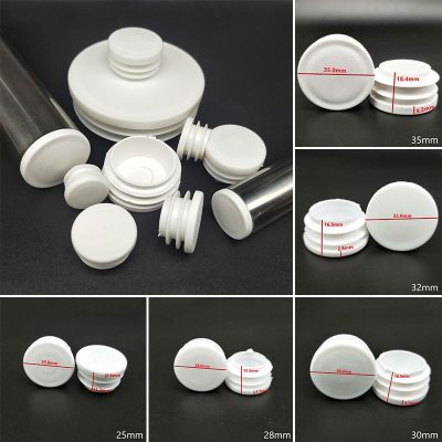 10Pc Plastic Round Tube Inserting End Caps Round Steel Pipe Plug Chair Leg Cover Table Foot Socks Floor Protector Pads Accessory