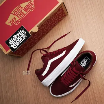 Vans old skool merah maroon outlet original