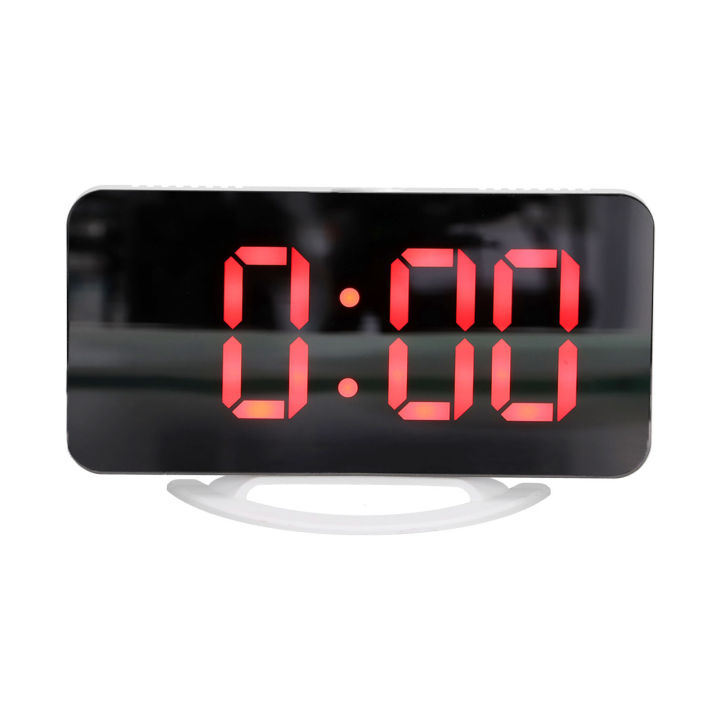 นาฬิกากระจก-led-ฟังก์ชั่นเลื่อนออกแบบอย่างมืออาชีพนาฬิกาปลุกขนาดกะทัดรัดสำหรับบ้านสำนักงานสำหรับห้องนอน