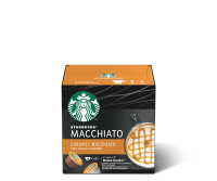 Starbucks Caramel Macchiato Roast and Ground Coffee &amp; Caramet Dolce Gusto 6 Milk Capsules + 6 Coffee Capsules สตาร์บัคส์ คาราเมล มัคคิอาโต กาแฟแท้คั่วบดผสม