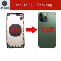 สำหรับ XR ที่อยู่อาศัยถึง13 Pro DIY ฝาหลังเข้ากันได้อย่างสมบูรณ์สำหรับ XR ฟรีถาดใส่ซิมอะไหล่คีย์ด้านข้างซ่อมแซมบ้าน