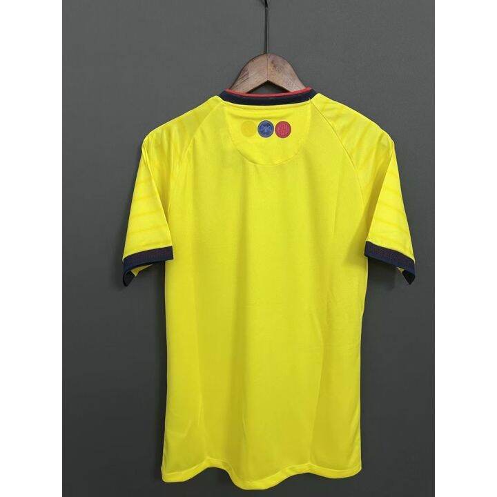 เสื้อกีฬาแขนสั้น-ลายทีมชาติฟุตบอล-ecuador-2023-24-ชุดเหย้า-สีเหลือง