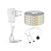 5050 SMD LED Strip Light With Touch Switch Dimmable 1m 2m 3m 4m 5m 12V LED Strips Kitchen Closet Decoration