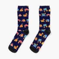 【Sock shop】ปูลูกเรือถุงเท้ากีฬาฤดูหนาวผู้หญิงผ้าฝ้ายตลกการ์ตูนสุภาพสตรีระบายอากาศสั้นสีดำสบายที่ดีที่สุด U Nisex บุรุษแบบ