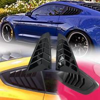 1 Pair Car Rear Window Louver Shutter Trim Cover for Ford Mustang 2015-2023 Side Louver Air Vent Scoops Spoiler Shade