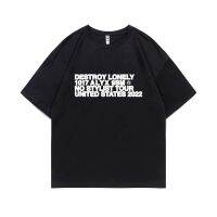 Rapper Destroy Lonely Alyx Print Tshirt Mens Oversized Cotton Short Sleeve Tees Men Hip Hop Rap Style T-shirt Man Street T Shirt 4XL 5XL 6XL