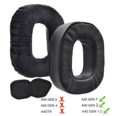 Replacement Ear Ads Earpads for Astro A40 A40TR A50 Headphones Soft Leather Earmuff Headset