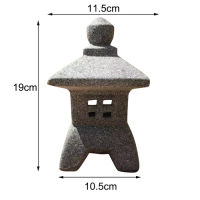 decoration products courtyard Japanese ceramic imitation stone lamp ornaments imitation marble red clay Japanese garden lantern