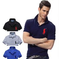 2023 Summer New Lapel Short Sleeve T-shirt For Mens Young And Middle-aged Fashion Solid Color Embroidery Polo Shirt Tee Towels