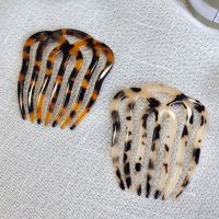 【CC】∏■  French Twist Hair Side Comb Hollow Out Wavy 7 Teeth Acetate Tortoise Hairpin X7YA