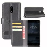 ♨ Genuine Leather Case for Nokia 6 Wallet Phone Cover Flip Cover for Nokia 6 Case Fundas Coque Capa Hoesje Stand with Card Holder
