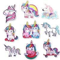 Unicorn Animal Patch Clothing Thermoadhesive Patches for Girls Clothing Embroidery Patch DIY T-shirt Pants Jackets Kawaii Gift Haberdashery