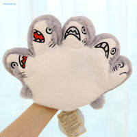 Blueblue Kawaii ฉลามมือของเล่นตุ๊กตาจริงตุ๊กตายัดไส้แบบนิ่มสุดน่ารัก Plushies หมอนอิงหมอนตุ๊กตาผ้ากำมะหยี่สำหรับเด็กสะดวกสบายสำหรับเด็กของขวัญ