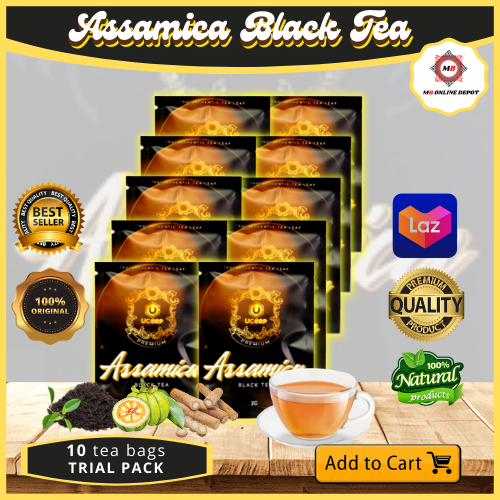 ASSAMICA BLACK TEA ORIGINAL (TRIAL PACK 10 SACHETS) 100 PURE NATURAL ORGANIC SAFE AND EFFECTIVE