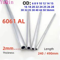 【CC】 Pipe 2mm Thickness 6-56mm Straight 240mm 490mm Round 6061 Aluminum Alloy Tube