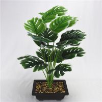 hotx【DT】 Artificial Leaves Monstera Garden Room Bedroom Balcony Decoration Plastic Fake