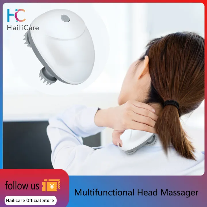Hailicare Head Massager Mini Rechargeable Massage Device Electric Scalp
