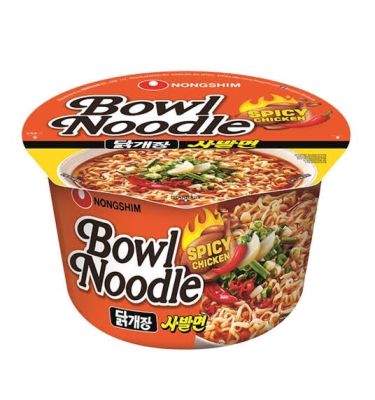 มาม่าเกาหลี รสไก่เผ็ด nongshim bowl noddle spicy chicken 100g