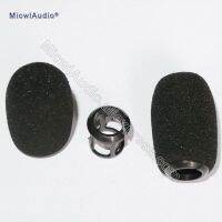 2 X Black Sponge Snap-fit Form Windscreens For Shure MX418D/C MX412D/C WB98H/C BETA98H/C Instrument Gooseneck Microphone