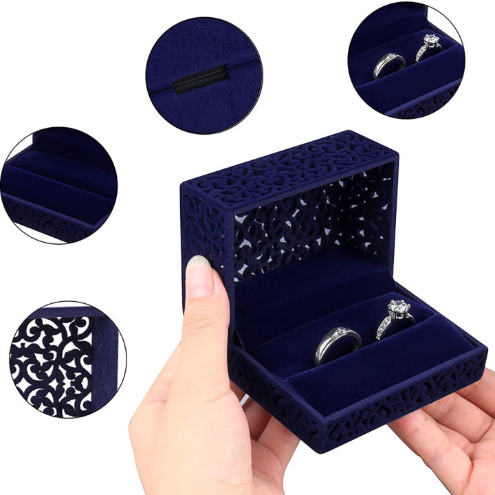 engagement-proposal-bearer-couple-ceremony-case-jewellry-gift-earring-wedding-double-ring-velvet-box