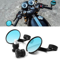 Universal 78" Round Bar End Rear Mirrors Moto Motorcycle Motorbike Scooters Rearview Mirror Side View Mirrors FOR Cafe Racer