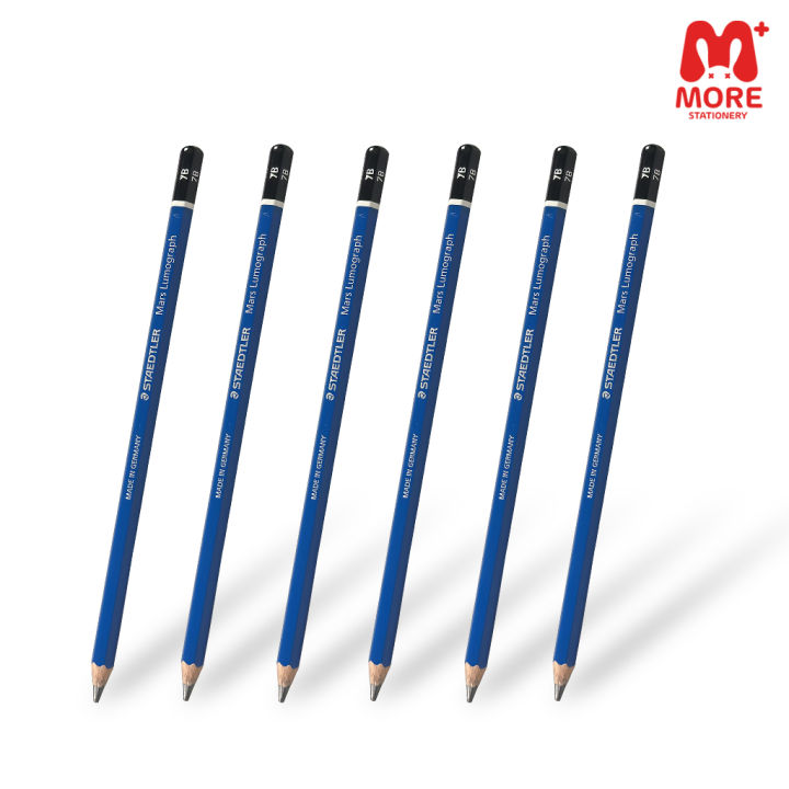 staedtler-สเต็ดเลอร์-ดินสอ-ดินสอเขียนแบบ-mars-lumograph-แพ็ค-6-แท่ง