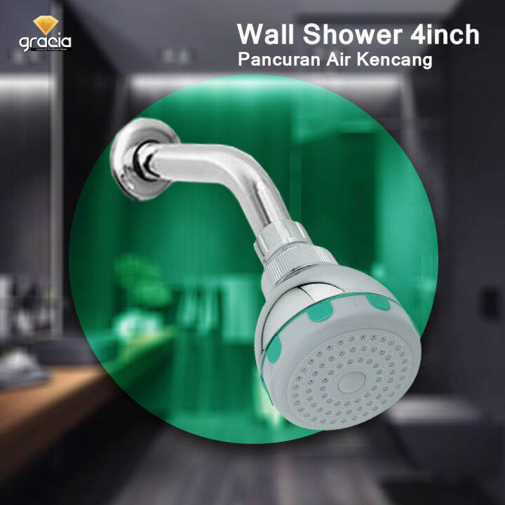 Wall Shower Pancuran Kencang 4inch / Shower Taman / Shower Lazada