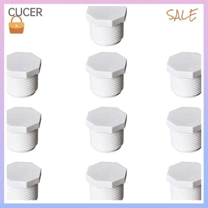 CBT 10PCS PVC Male Plug 20mm White Plug Drain Cap Connecting PVC Male