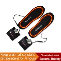 USB Heated Shoe Insoles Feet Warm Sock Pad Mat Electrically Heating Insoles Washable Warm Thermal Insoles Unisex US EU Plug Shoes Accessories