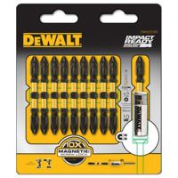 Dewalt DWA2SD65 PH2 Double Ended Torsion Bit With Sleeve 13mm, #2 Phillips Double Ended Screwdriver Bit, 65mm, 10 PCS