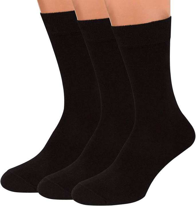 6 PAIRS BLACK SOCK FOR MEN COTTON SPORTS SOCKS OUTDOOR SPORTS SOCKS
