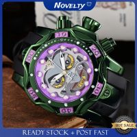 invicta นาฬิกาข้อมือสําหรับผู้ชายสีเขียว joker มีฟังก์ชั่นปฏิทินกันน้ํา 【SYUE】