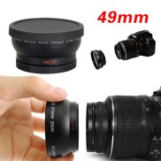 49mm 0.45X Super Macro Wide Angle Fisheye Macro photography Lens for