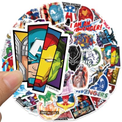 ۩ 10/30/50pcs Disney Marvel Superheroes Anime Stickers Cartoon Decals Laptop Luggage Motorcycle Guitar Phone Waterproof Sticker