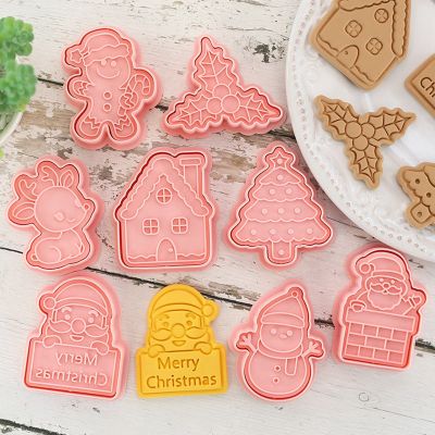 【cw】Santa Claus Tree Elk Biscuit Mold Merry Christmas Decorations For Home 2022 Cristmas Ornament Xmas Navidad Natal New Year 2023