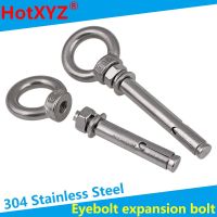 304 stainless steel expansion screw hook eyebolt expansion bolt loop swing hook M6 M8 M10-M20 1pcs