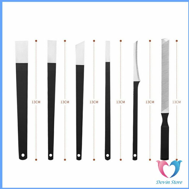 dovin-ชุดมีดแซะเล็บขบ-ตัดเล็บขบ-แต่งเล็บ-ที่งัดเล็บ-stainless-steel-pedicure-knife