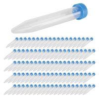 100Pcs Conical Centrifuge Tubes 15Ml พร้อมฝาเกลียว,Graduated And Write Marks Lab Test Container