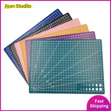 Cutting Board Cutting Mat A5 Cutting Board A5 Grid Lines PVC Cutting Mat  Self Healing Paper Leather Fabric Cutting Board