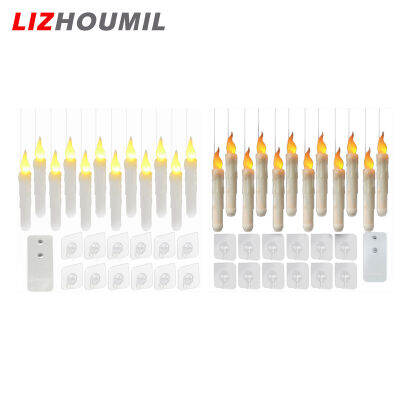 เทียน Led เทียนแบบไม่มีเปลวไฟ LIZHOUMIL พร้อมรีโมทคอนโทรลแพ็ค12เทียนพลังงานแบตเตอรี่สำหรับเป็นของขวัญของตกแต่งงานแต่งงานในบ้าน