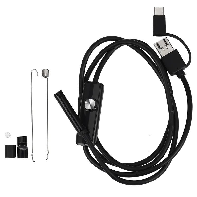 3.9MM Endoscope Camera 3-in-1 USB Type C Waterproof Inspection For