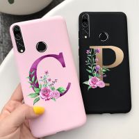 Luxury Letters Cover For Huawei Y9 Prime 2019 Soft TPU High Quality Phone Case 6.59