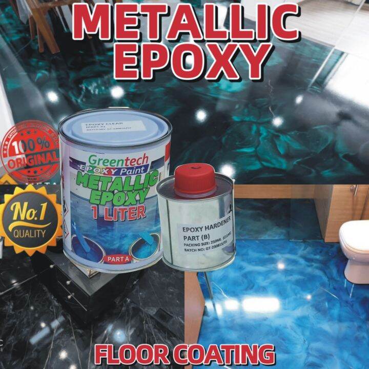 1L ( Metallic Epoxy Paint ) 1LITER METALLIC EPOXY FLOOR EPOXY COATING