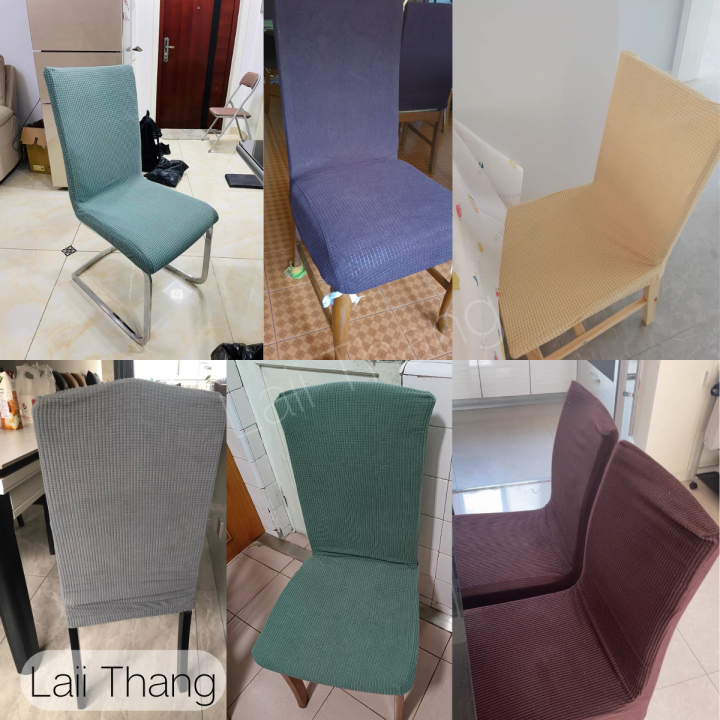 พร้อมส่ง-ผ้าคลุมเก้าอี้-แต่งบ้าน-แต่งร้าน-เปลี่ยนเก้าอี้สวยใหม่-สีสวย-สไตล์ญี่ปุ่น-ใส่ง่าย-ถอดซักได้